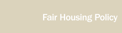 Fair Housing Policy